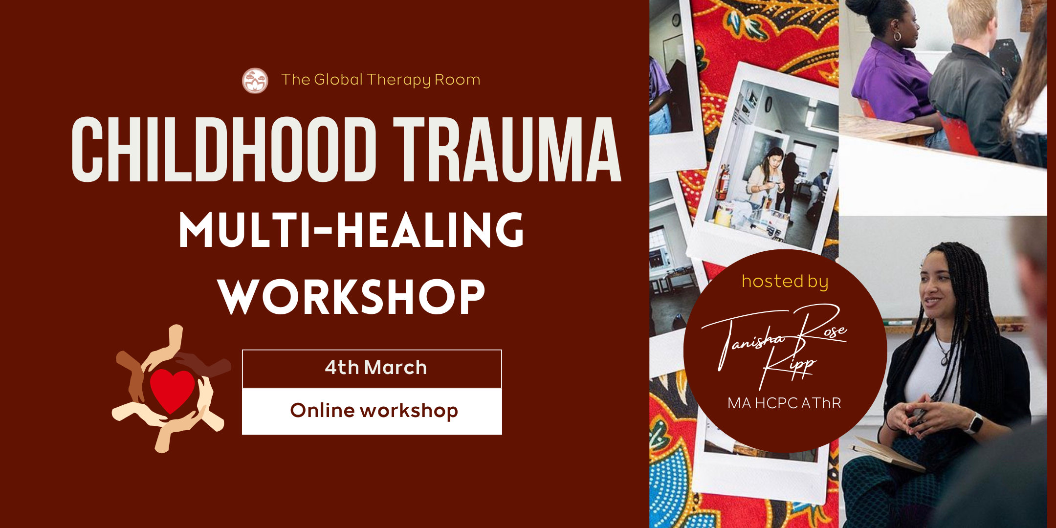 Healing Trauma March 2024 Workshop Banner